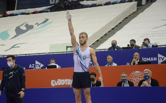Azərbaycan gimnastı Bakıdakı dünya çempionatında gümüş medal qazanıb